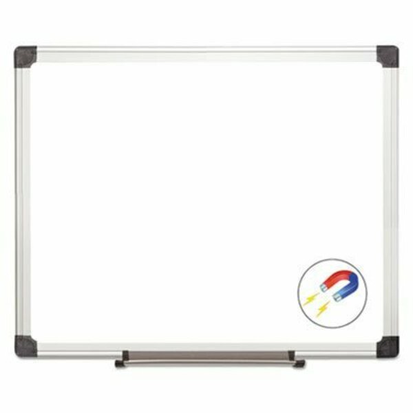Mastervisi Value Lacquered Steel Magnetic Dry Erase Board, 24 X 36, White, Aluminum Frame MA0307170